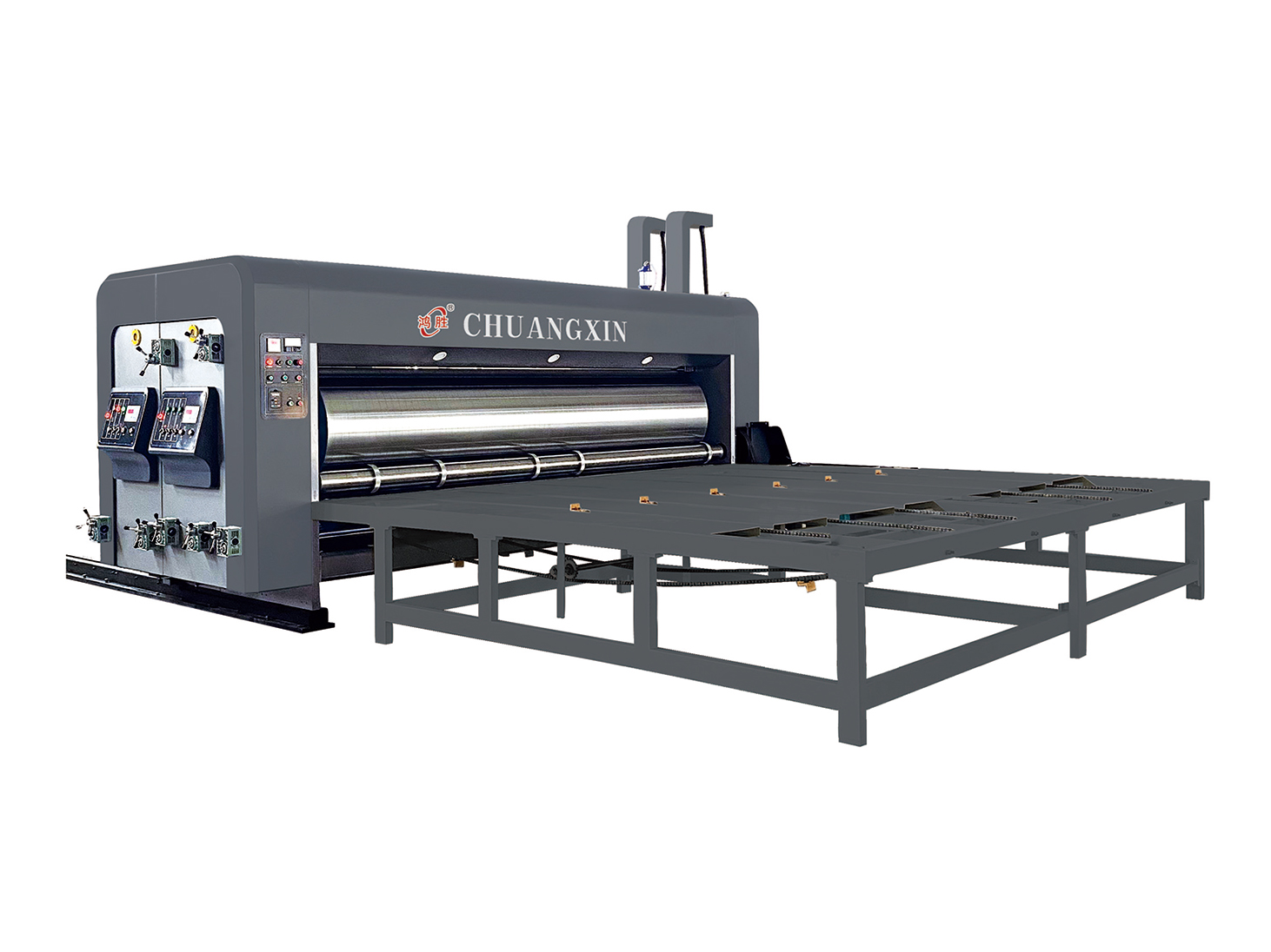 सेमी-ऑटोमैटिक इंक प्रिंटिंग स्लॉटिंग मशीन