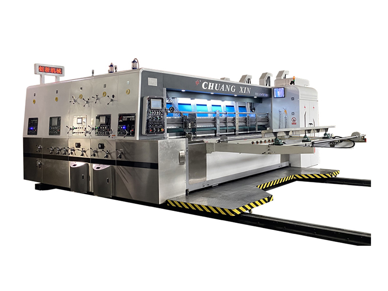 बड़े कार्टन मल्टी-कलर प्रिंटिंग स्लॉटिंग डाई कटिंग मशीन